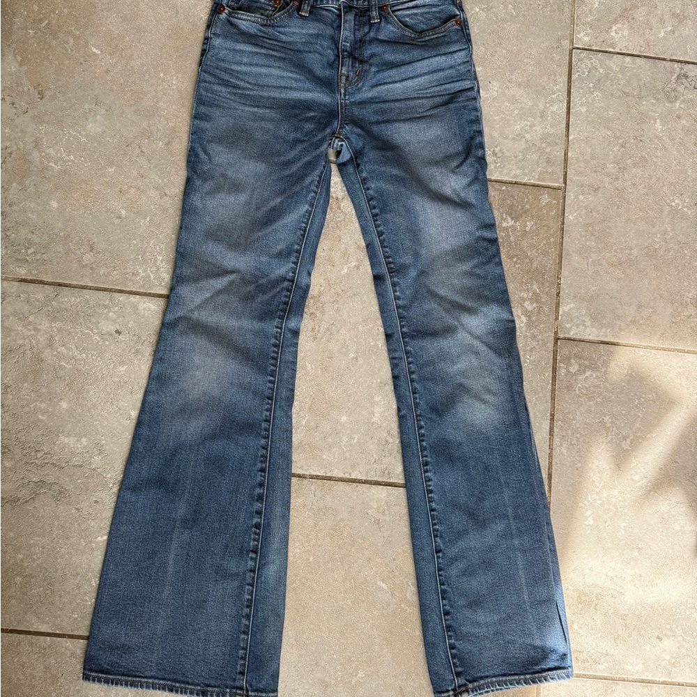 Madewell Blue Flea Market Flare Jeans